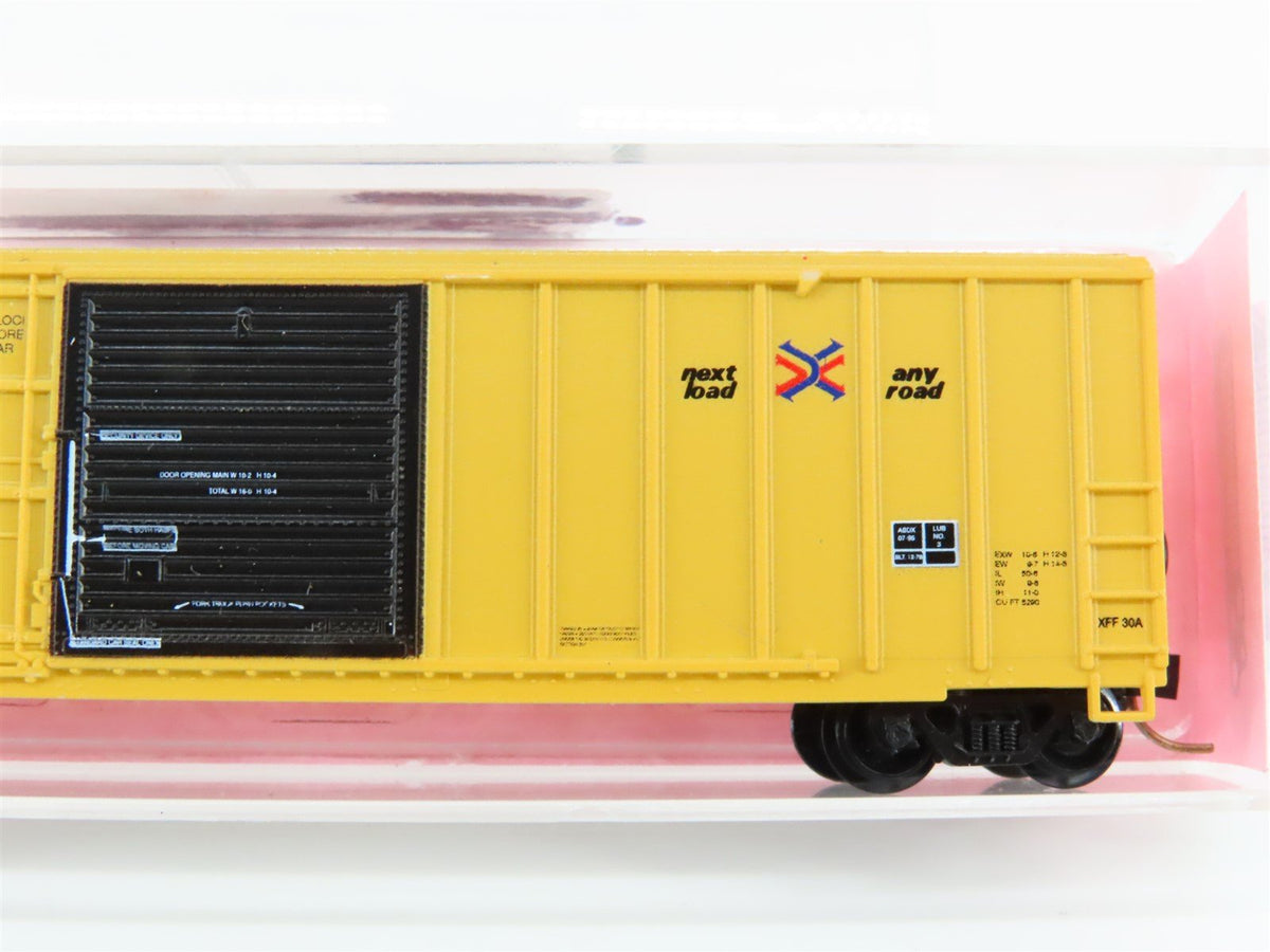 N Scale Roundhouse 8239 ABOX Railbox 50&#39; Rib-Side Single Door Box Car #51249