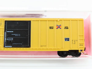 N Scale Roundhouse 8239 ABOX Railbox 50' Rib-Side Single Door Box Car #51249