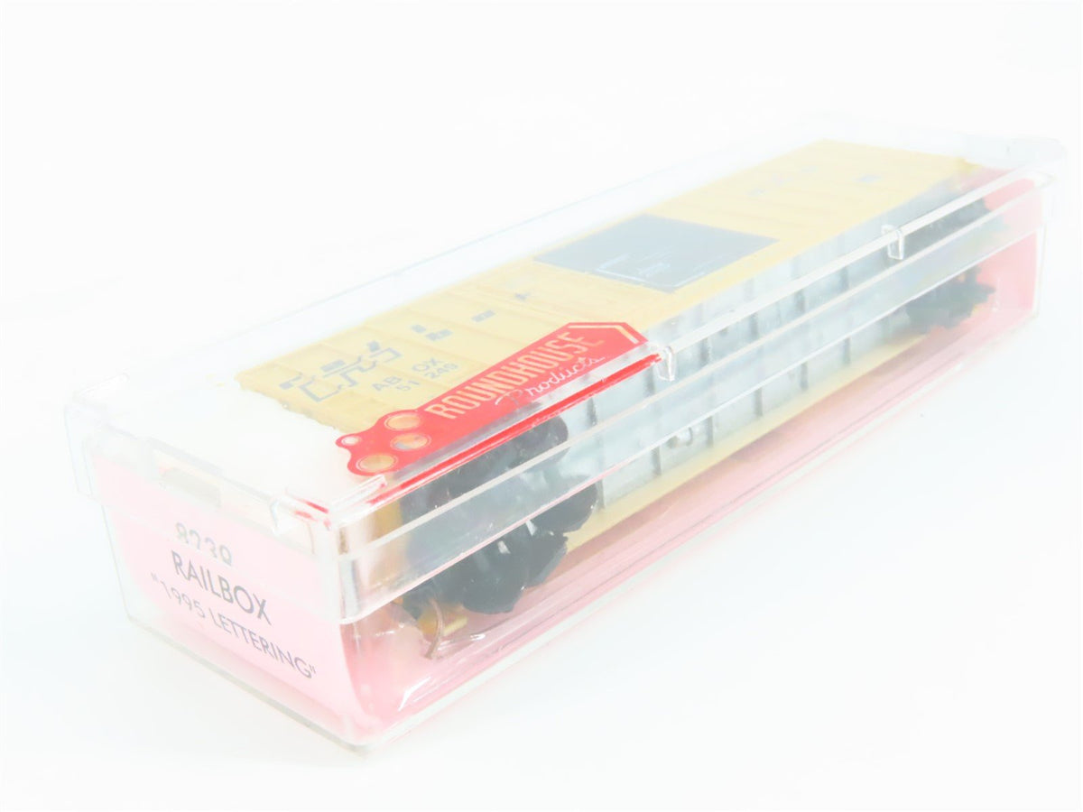 N Scale Roundhouse 8239 ABOX Railbox 50&#39; Rib-Side Single Door Box Car #51249