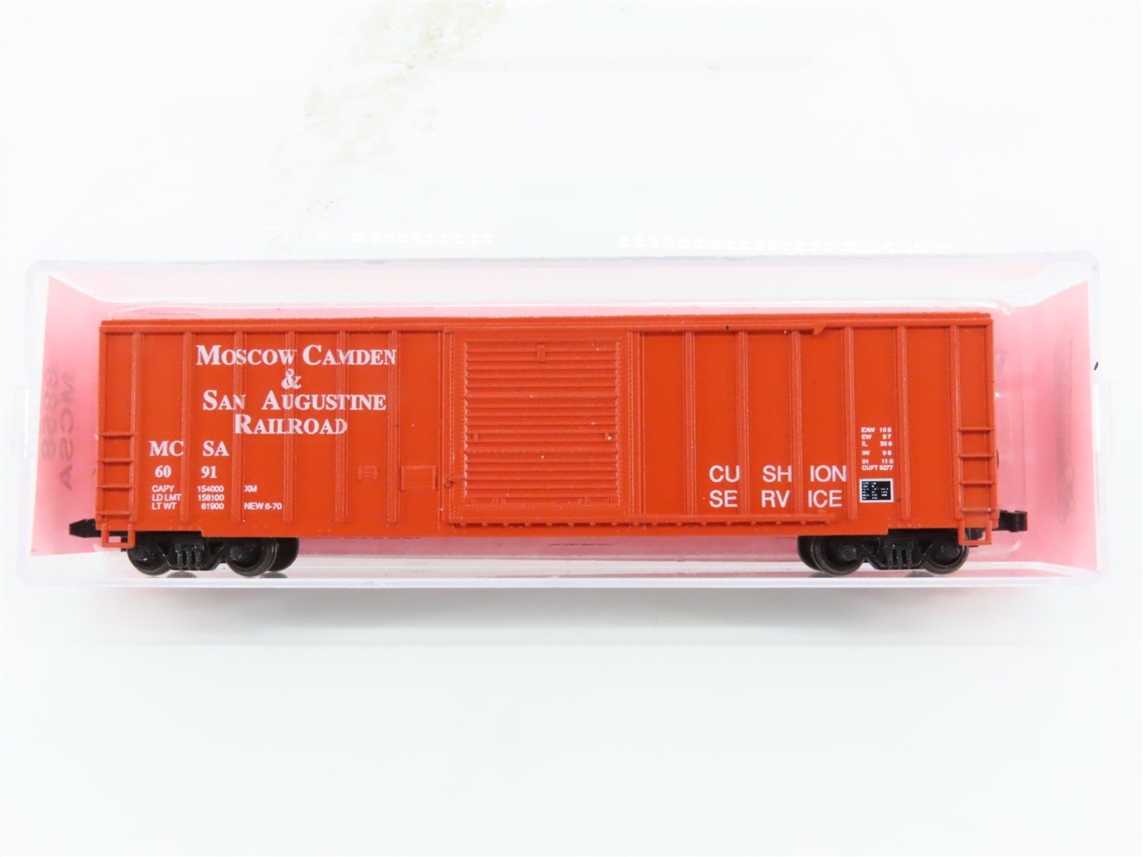 N Scale Roundhouse 8858 MCSA Moscow Camden & St. Augustine 50' Box Car #6091