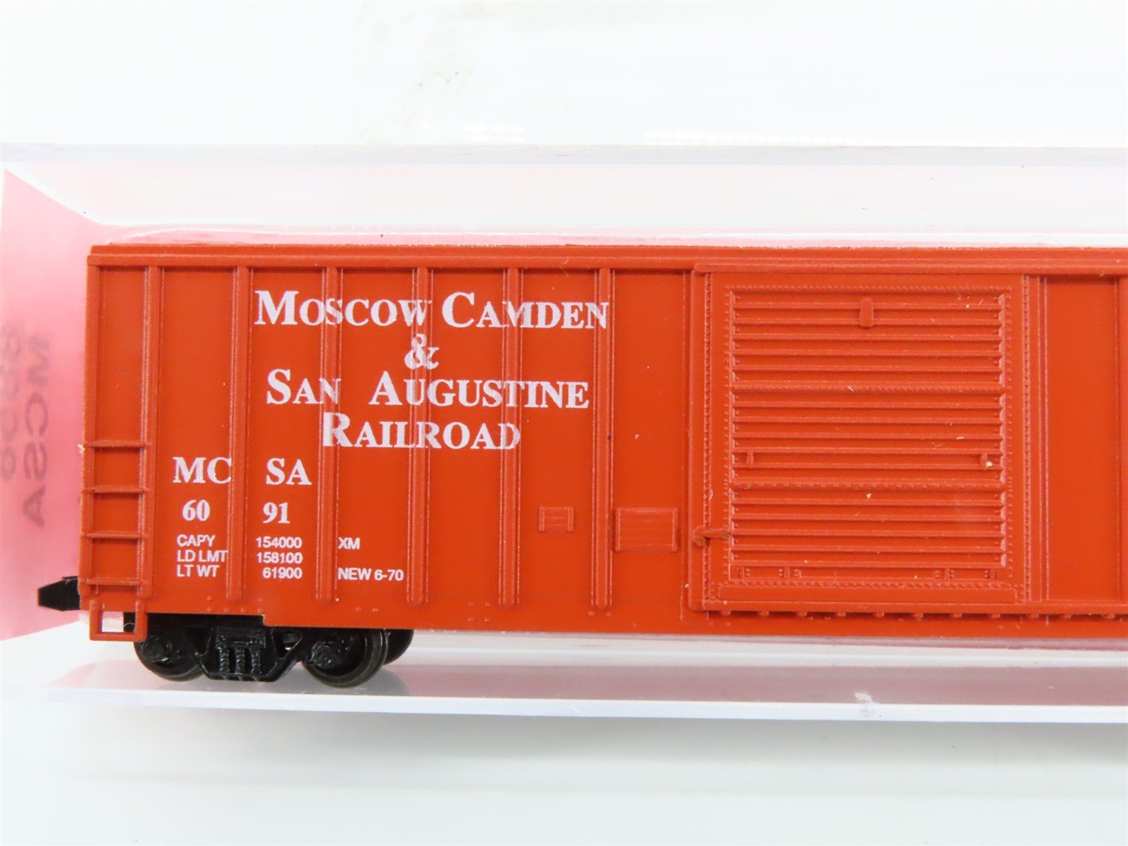 N Scale Roundhouse 8858 MCSA Moscow Camden & St. Augustine 50' Box Car #6091