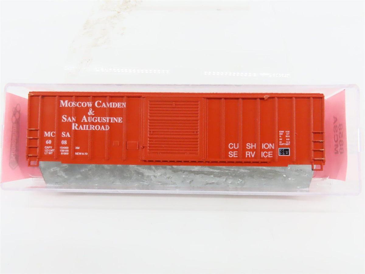 N Roundhouse Kit #8858 MCSA Moscow Camden &amp; St. Augustine 50&#39; Box Car #6008