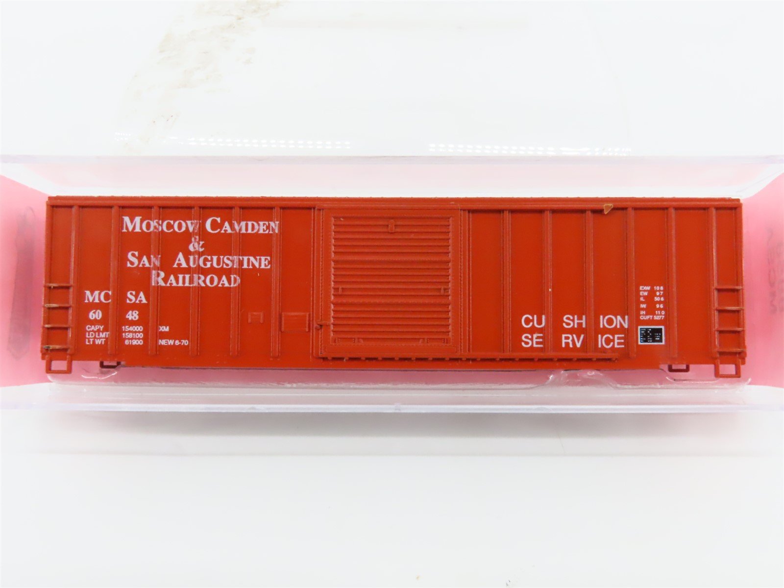 N Roundhouse Kit #8858 MCSA Moscow Camden & St. Augustine 50' Box Car #6048