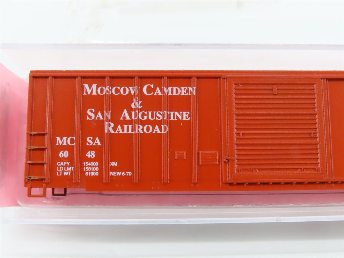 N Roundhouse Kit #8858 MCSA Moscow Camden &amp; St. Augustine 50&#39; Box Car #6048