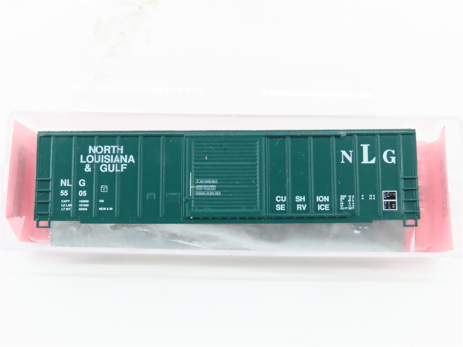 N Roundhouse Kit #8857 NL&G North Louisiana & Gulf 50' Single Door Box Car #5505