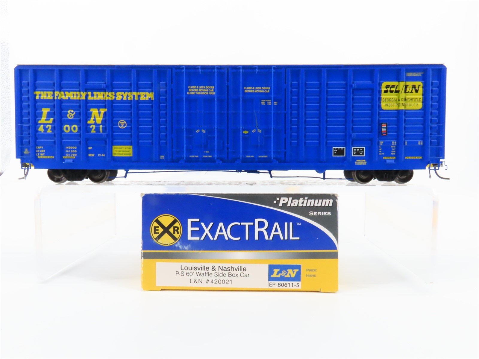 HO ExactRail Platinum EP-80611-5 SCL/L&N Family Lines System 60' Box Car #420021