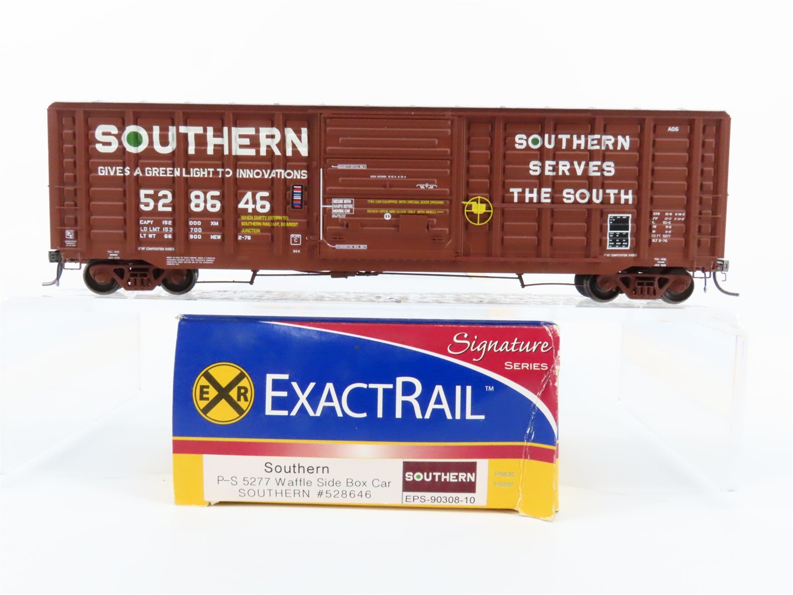 HO Scale ExactRail Signature EPS-90308-10 SOU Southern Railroad Box Car #528646