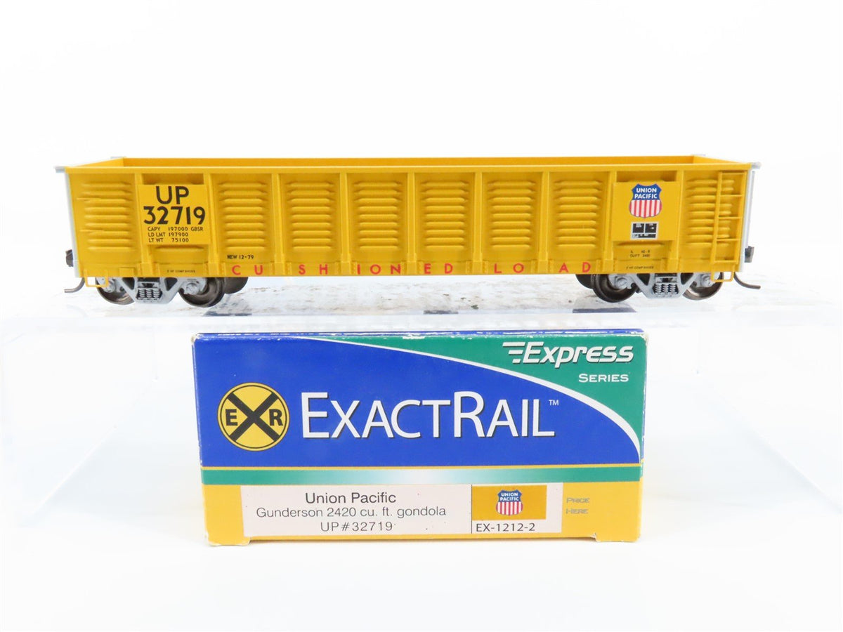 HO Scale ExactRail Express EX-1212-2 UP Union Pacific Open Gondola #32719