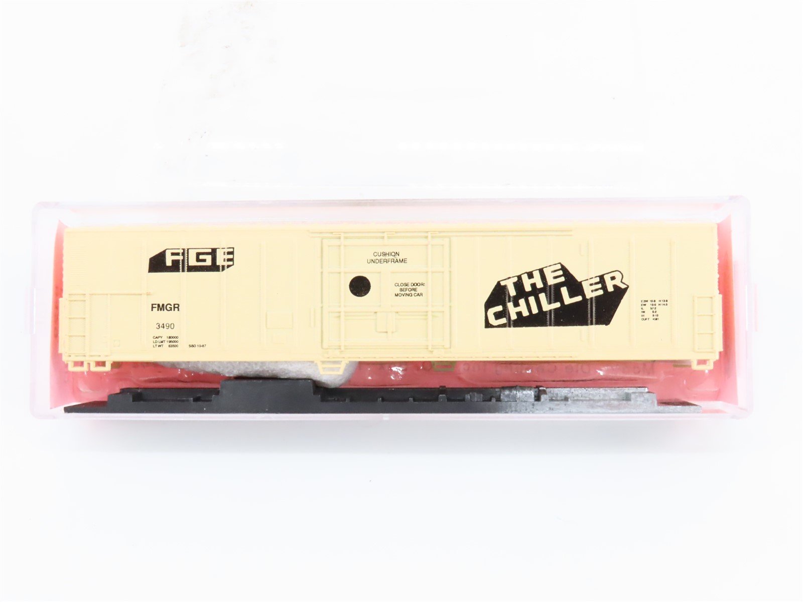 N Scale Roundhouse Kit #8429 FMGR FGE "The Chiller" 57' Mech Reefer #3490