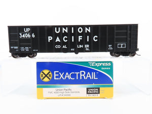 HO Scale ExactRail Express EX-1405-8 UP Union Pacific High Side Gondola #34066