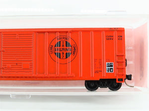 N Scale Roundhouse 8824 SERA Sierra Railroad 50' Double Door Box Car #4062