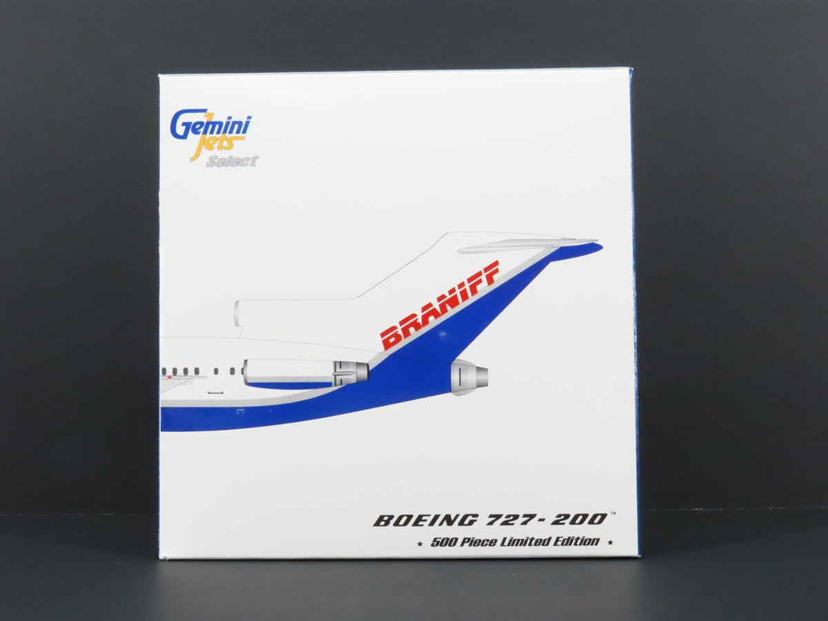 1:400 Gemini Jets Select LE GSBNF026 Die-Cast Braniff Boeing 727-200 Airliner