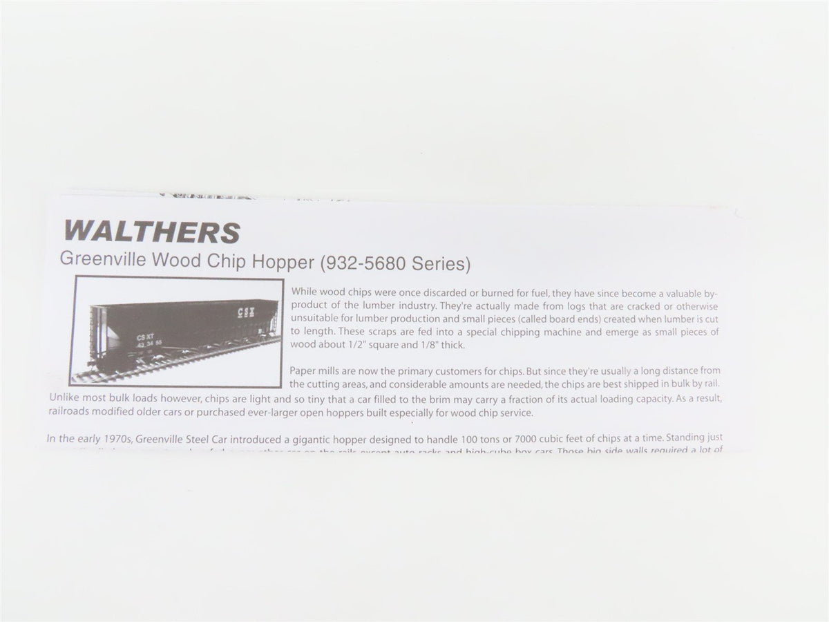 HO Scale Walthers Gold Line 932-5695 UP/MP Missouri Pacific 6-Bay Hopper #592054