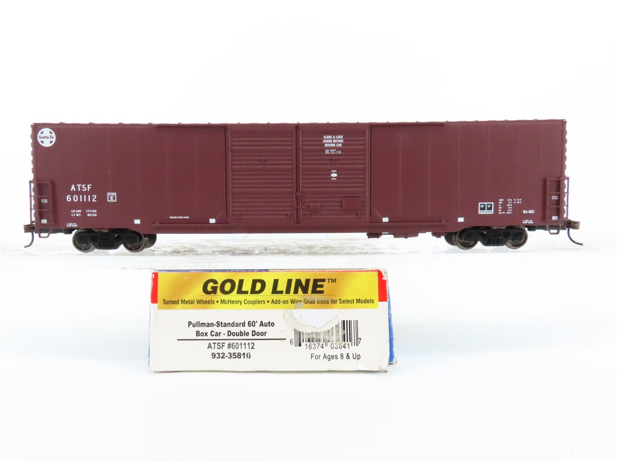 HO Scale Walthers Gold Line 932-35816 ATSF Santa Fe 60&#39; Auto Box Car #601112