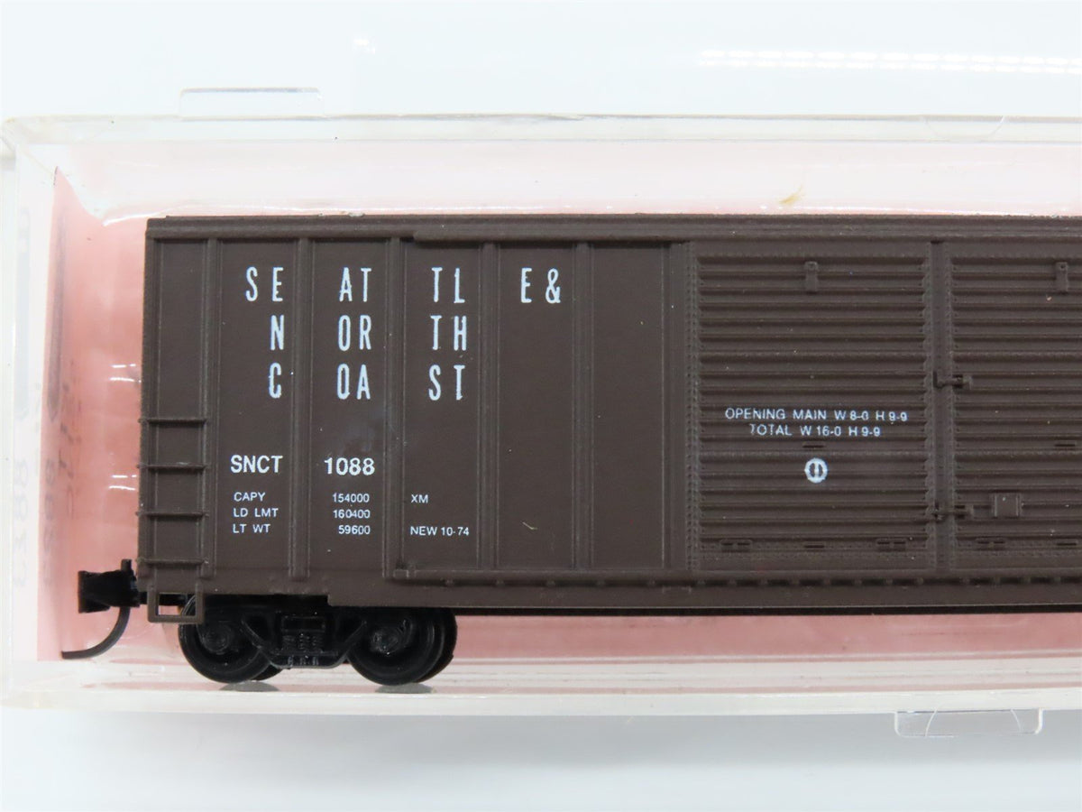 N Roundhouse 8823 SNCT Seattle &amp; North Coast 50&#39; Double Door Box Car #1088