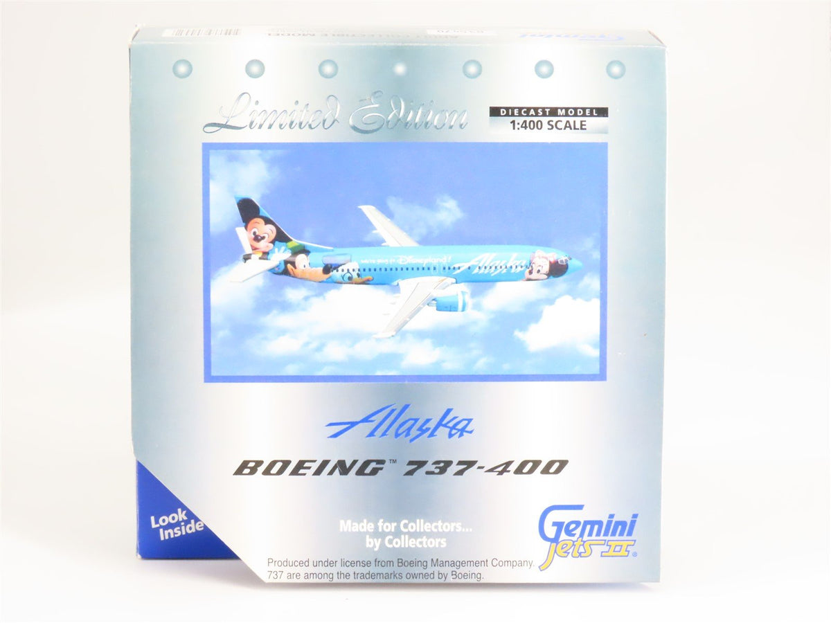 1:400 Gemini Jets II LE Disney GJASA445 Alaska Airlines Boeing 737-400 Airliner