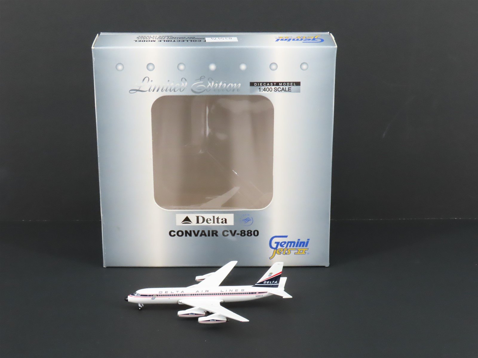 1:400 Gemini Jets II LE GJDAL504 Die-Cast Delta Airlines Convair CV-880 Airliner