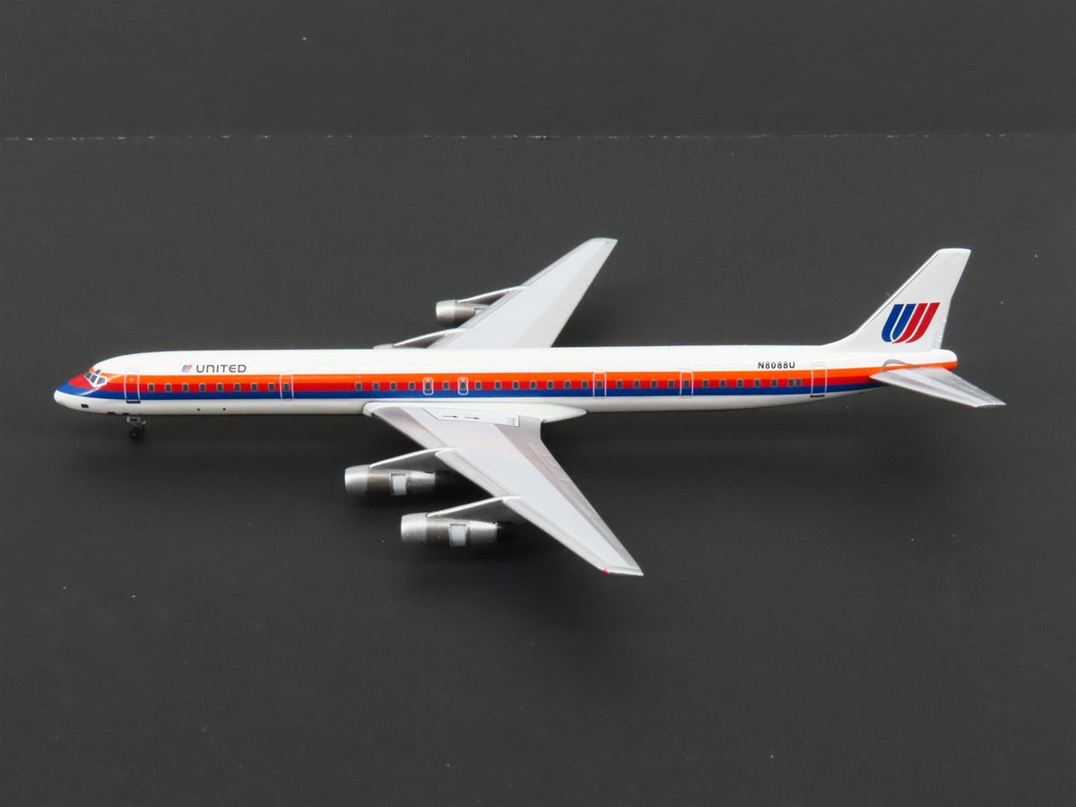 1:400 Super 8&#39;s to the Aloha State Die-Cast United 70&#39;s Paint DC-8-61 Airliner