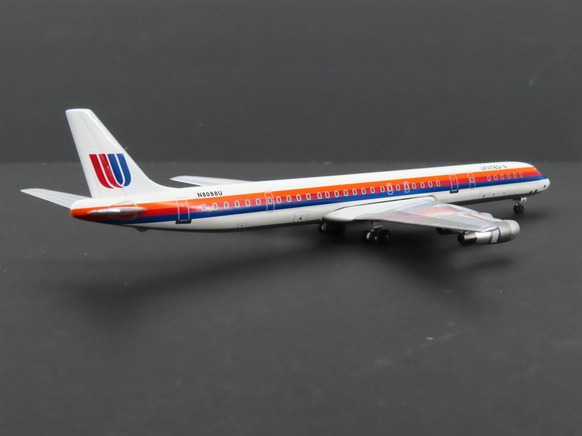 1:400 Super 8&#39;s to the Aloha State Die-Cast United 70&#39;s Paint DC-8-61 Airliner