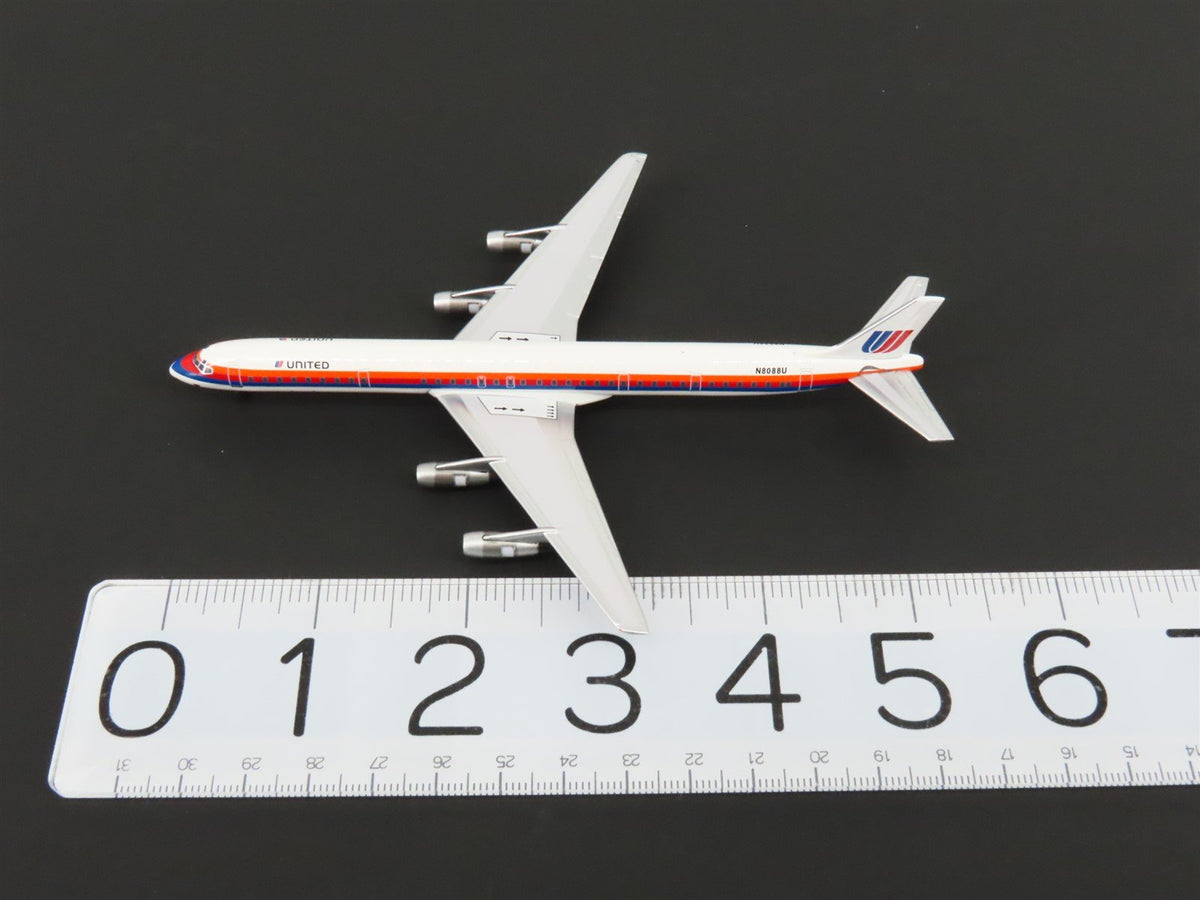 1:400 Super 8&#39;s to the Aloha State Die-Cast United 70&#39;s Paint DC-8-61 Airliner