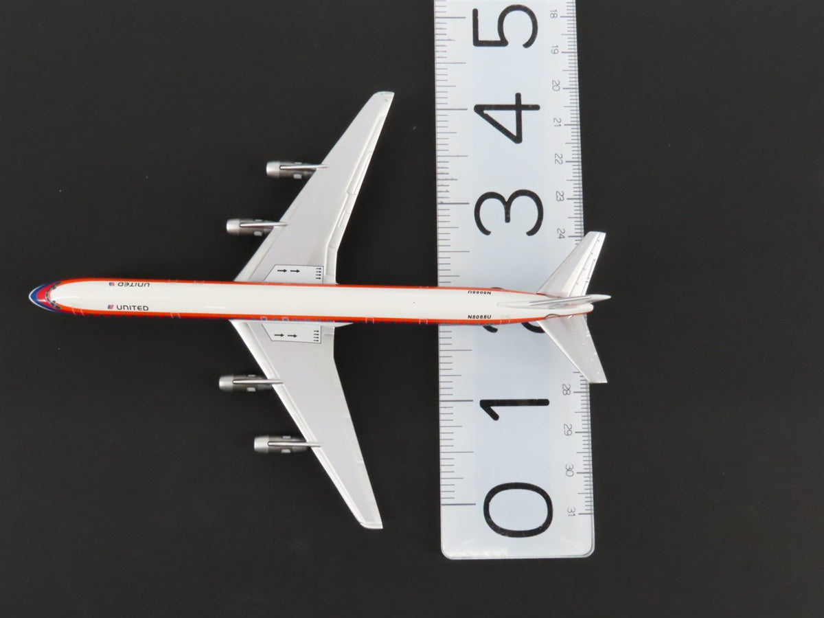 1:400 Super 8&#39;s to the Aloha State Die-Cast United 70&#39;s Paint DC-8-61 Airliner