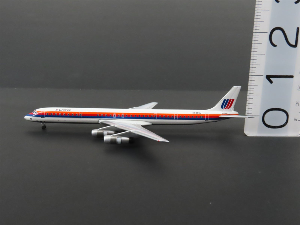 1:400 Super 8&#39;s to the Aloha State Die-Cast United 70&#39;s Paint DC-8-61 Airliner