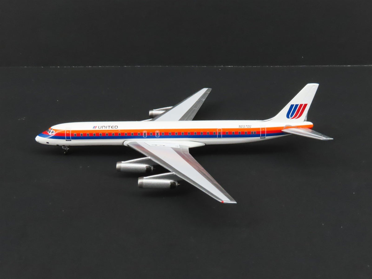 1:400 Super 8&#39;s to the Aloha State Die-Cast United 70&#39;s Paint DC-8-62 Airliner