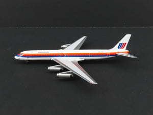 1:400 Super 8's to the Aloha State Die-Cast United 70's Paint DC-8-62 Airliner