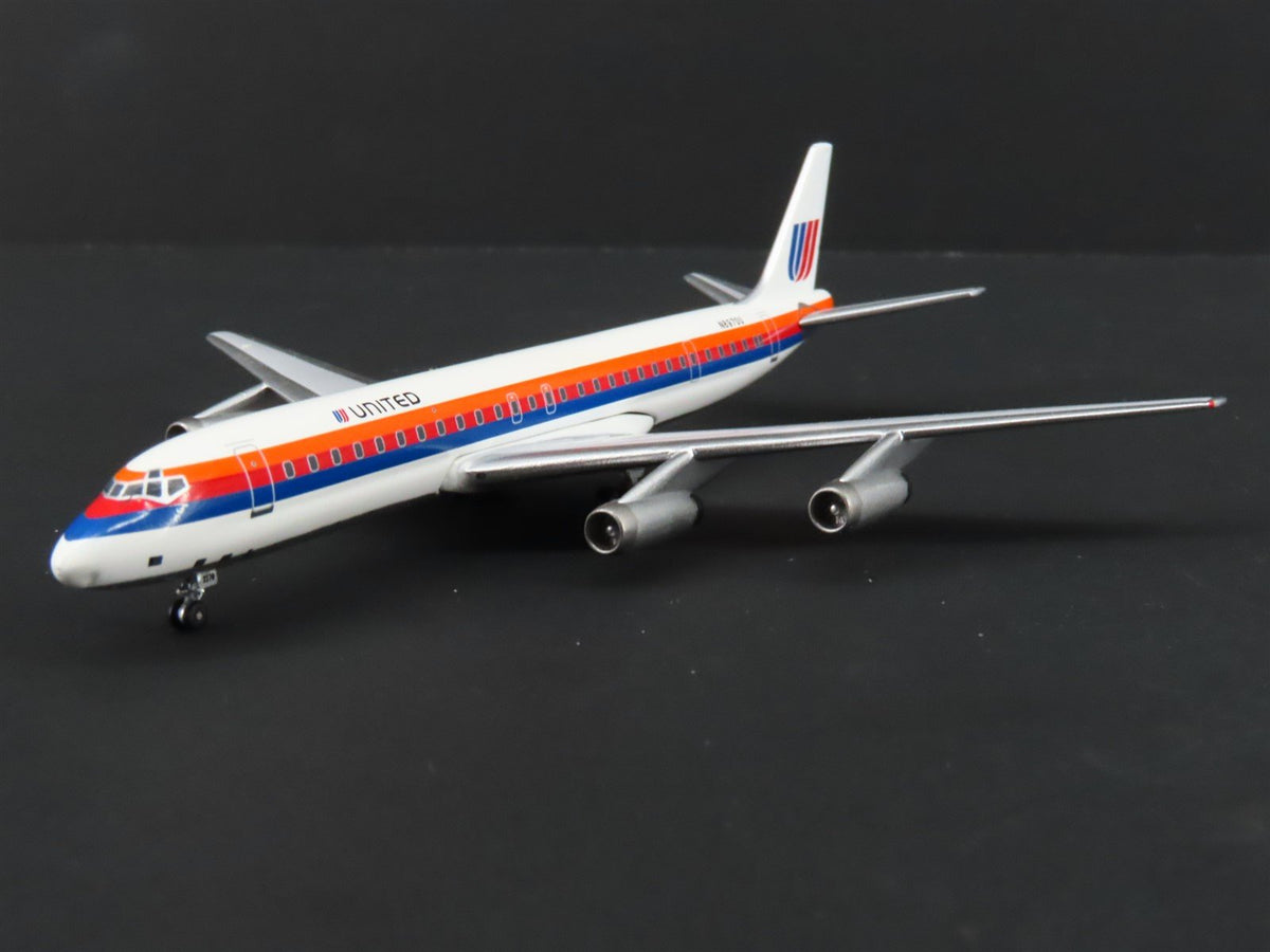 1:400 Super 8&#39;s to the Aloha State Die-Cast United 70&#39;s Paint DC-8-62 Airliner