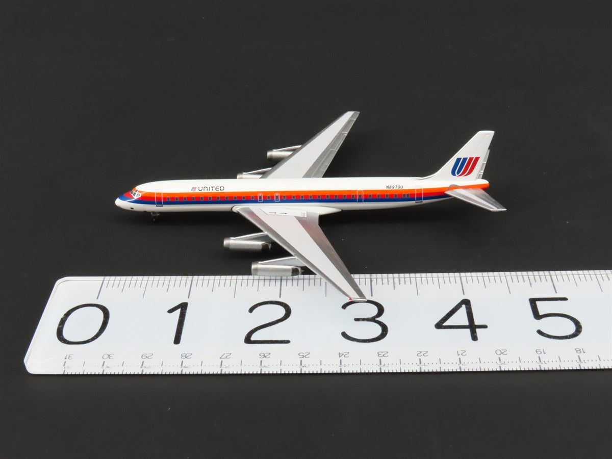 1:400 Super 8&#39;s to the Aloha State Die-Cast United 70&#39;s Paint DC-8-62 Airliner