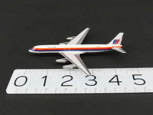 1:400 Super 8's to the Aloha State Die-Cast United 70's Paint DC-8-62 Airliner