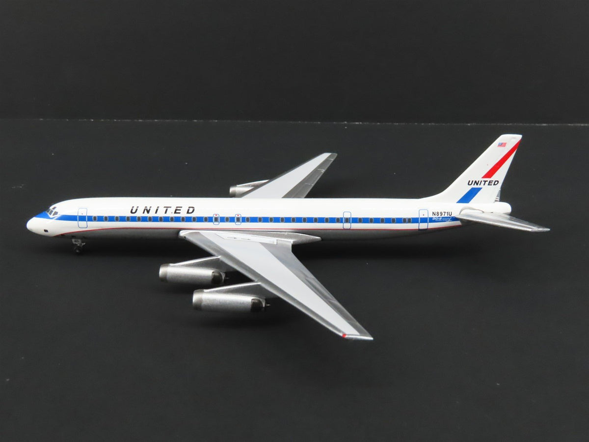 1:400 Super 8&#39;s to the Aloha State Die-Cast United 60&#39;s Paint DC-8-62 Airliner