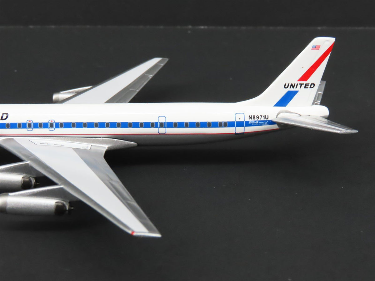 1:400 Super 8&#39;s to the Aloha State Die-Cast United 60&#39;s Paint DC-8-62 Airliner