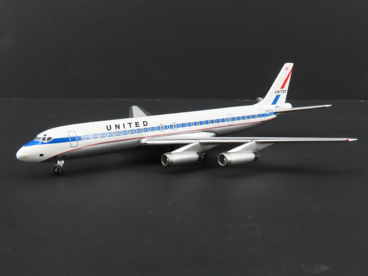 1:400 Super 8&#39;s to the Aloha State Die-Cast United 60&#39;s Paint DC-8-62 Airliner