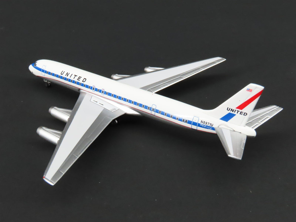 1:400 Super 8&#39;s to the Aloha State Die-Cast United 60&#39;s Paint DC-8-62 Airliner