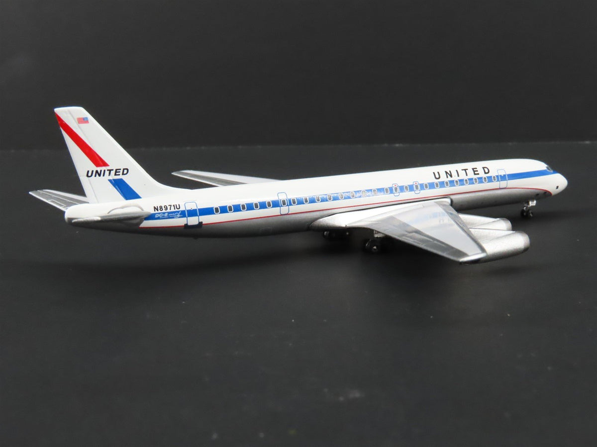 1:400 Super 8&#39;s to the Aloha State Die-Cast United 60&#39;s Paint DC-8-62 Airliner