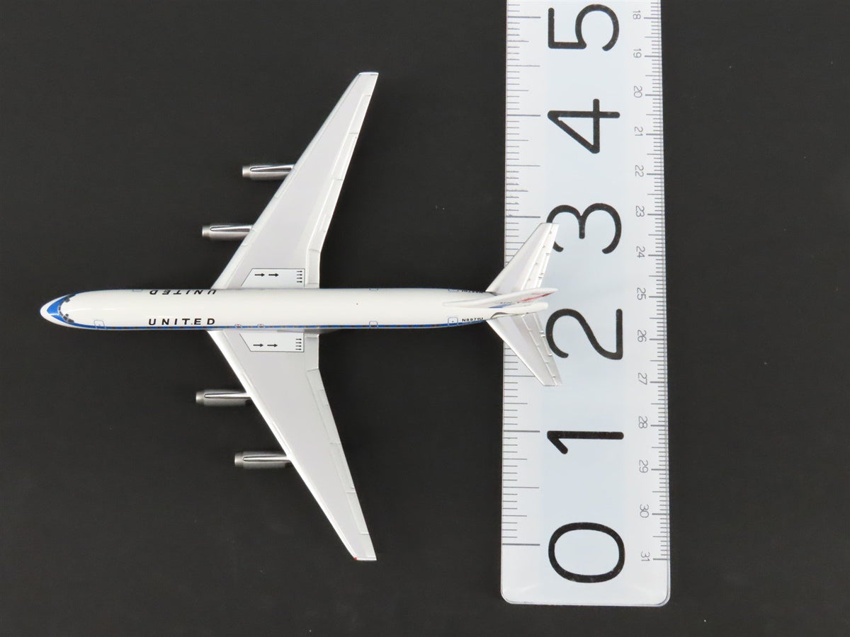 1:400 Super 8&#39;s to the Aloha State Die-Cast United 60&#39;s Paint DC-8-62 Airliner