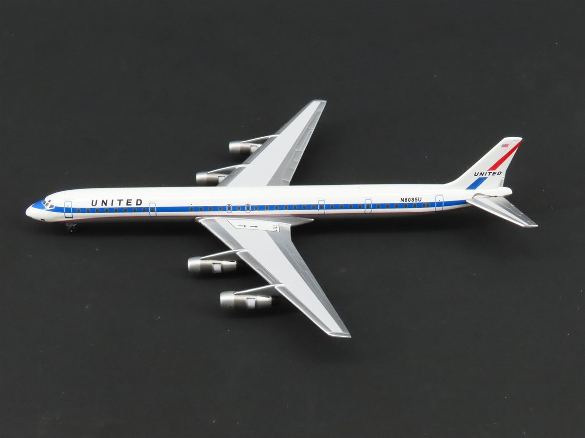 1:400 Super 8&#39;s to the Aloha State Die-Cast United 60&#39;s Paint DC-8-61 Airliner