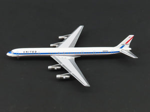 1:400 Super 8's to the Aloha State Die-Cast United 60's Paint DC-8-61 Airliner