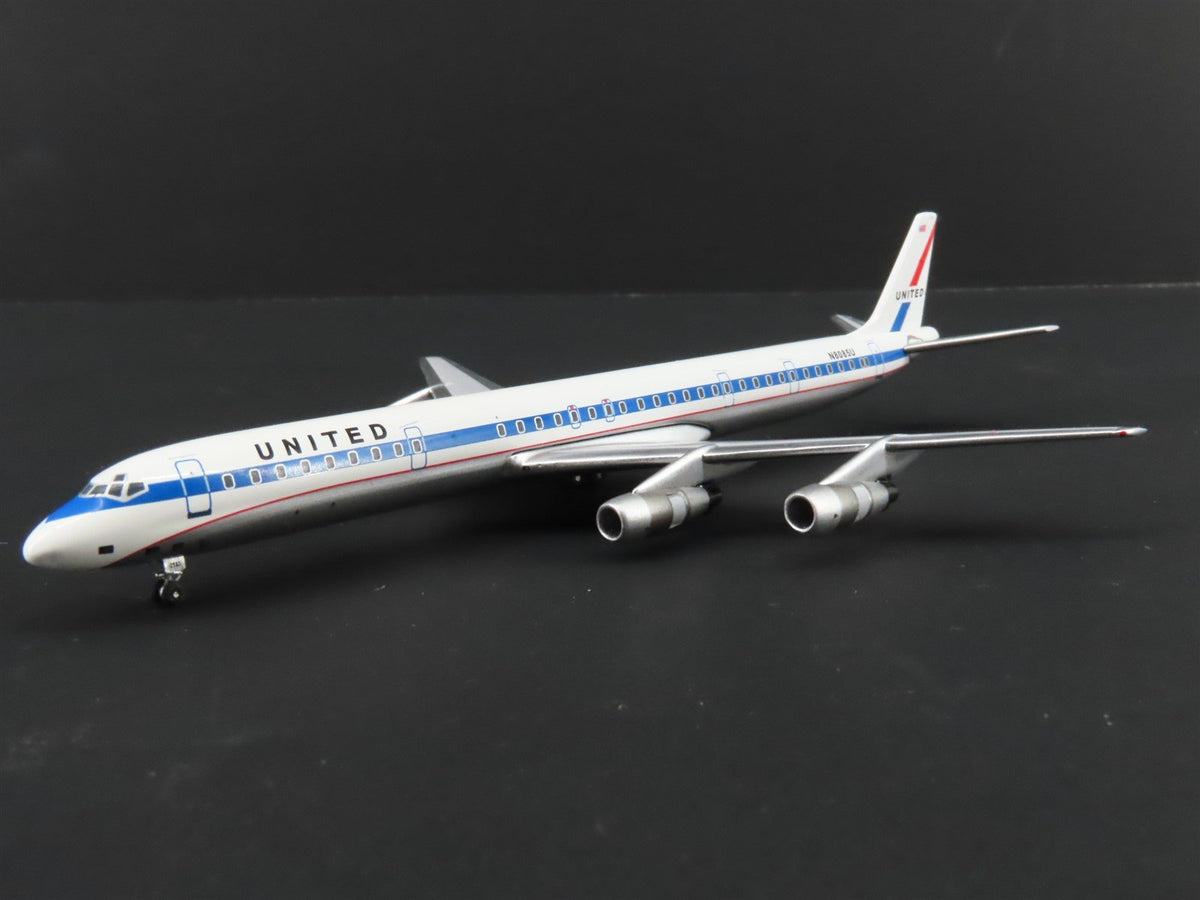 1:400 Super 8&#39;s to the Aloha State Die-Cast United 60&#39;s Paint DC-8-61 Airliner