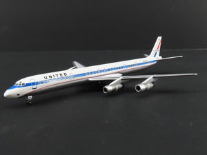 1:400 Super 8's to the Aloha State Die-Cast United 60's Paint DC-8-61 Airliner