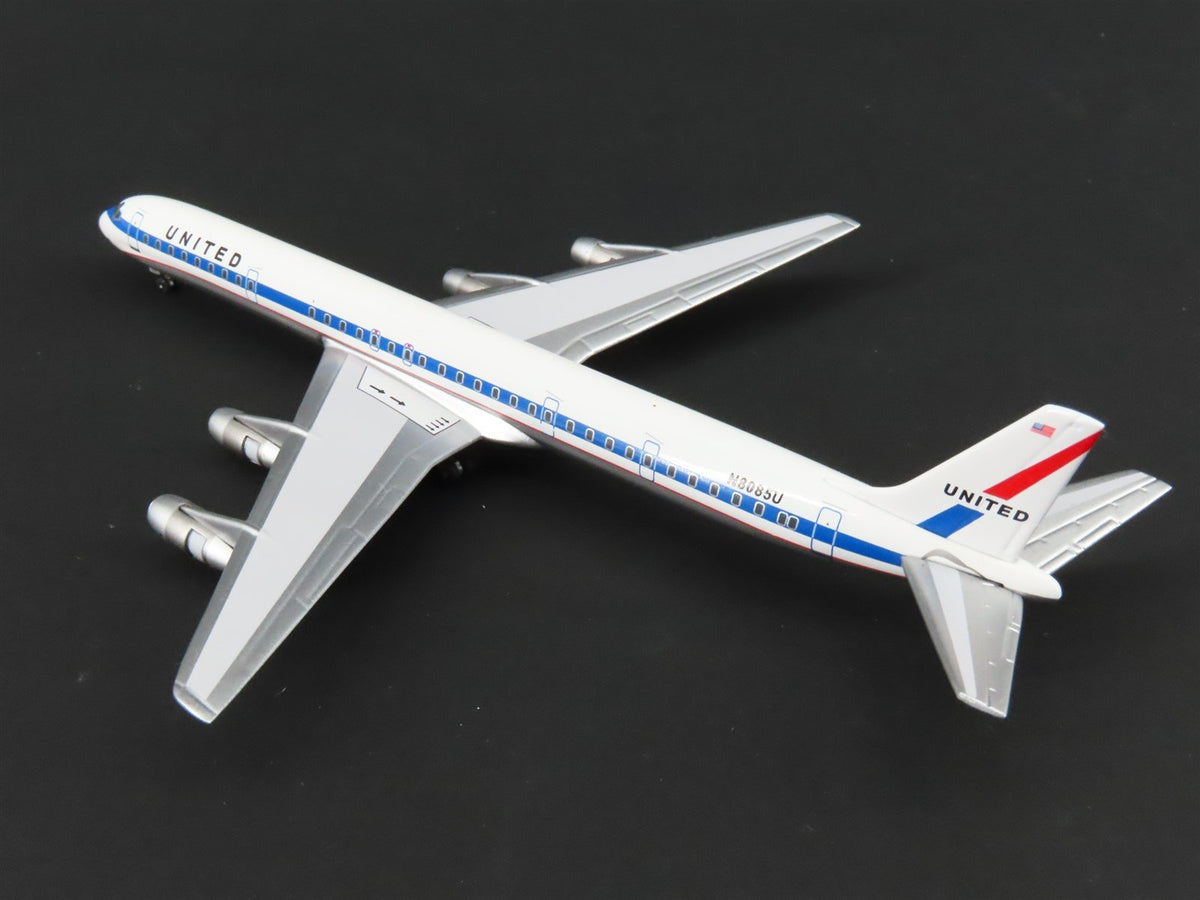 1:400 Super 8&#39;s to the Aloha State Die-Cast United 60&#39;s Paint DC-8-61 Airliner