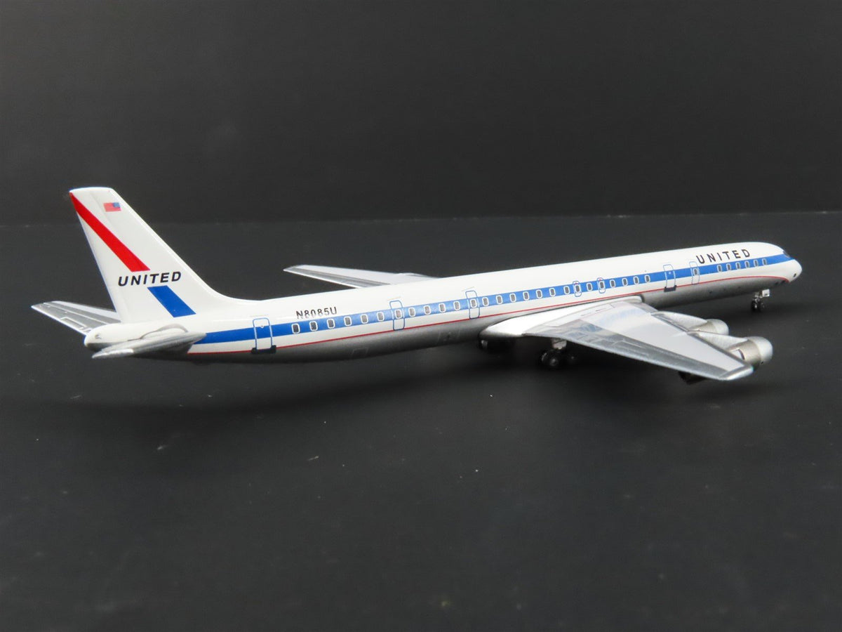 1:400 Super 8&#39;s to the Aloha State Die-Cast United 60&#39;s Paint DC-8-61 Airliner