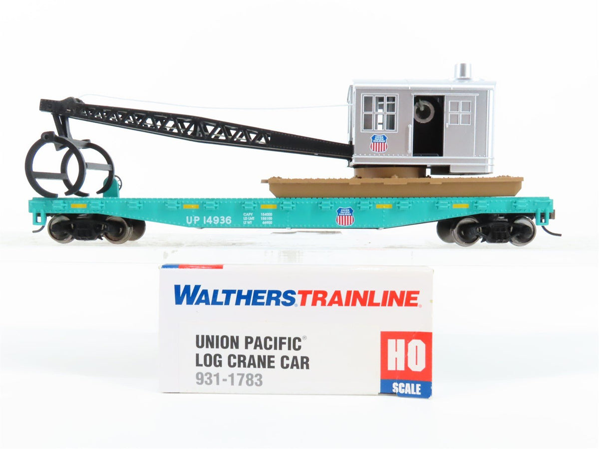 HO Scale Walthers Trainline 931-1783 UP Union Pacific Log Crane Car #14936