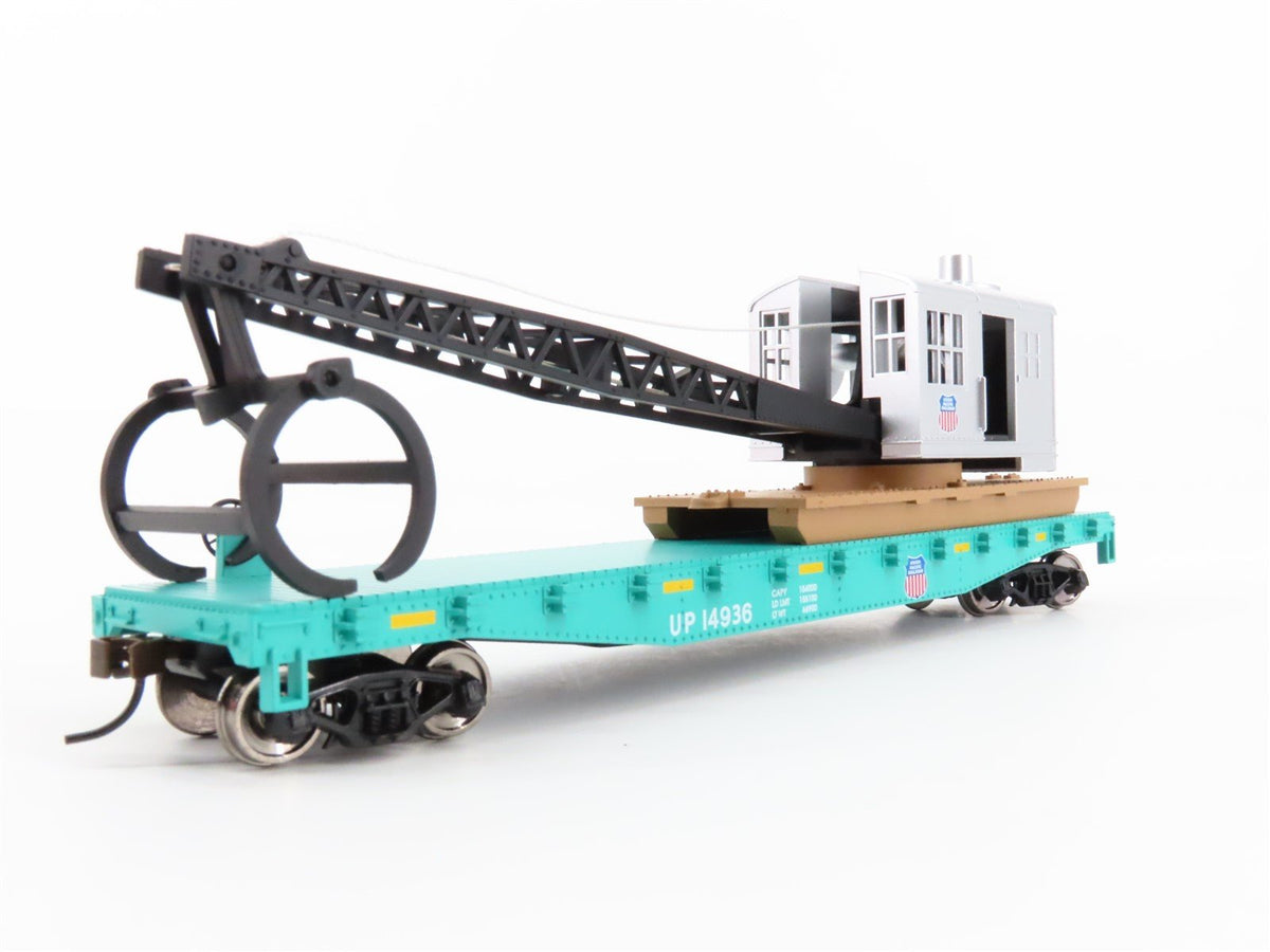 HO Scale Walthers Trainline 931-1783 UP Union Pacific Log Crane Car #14936