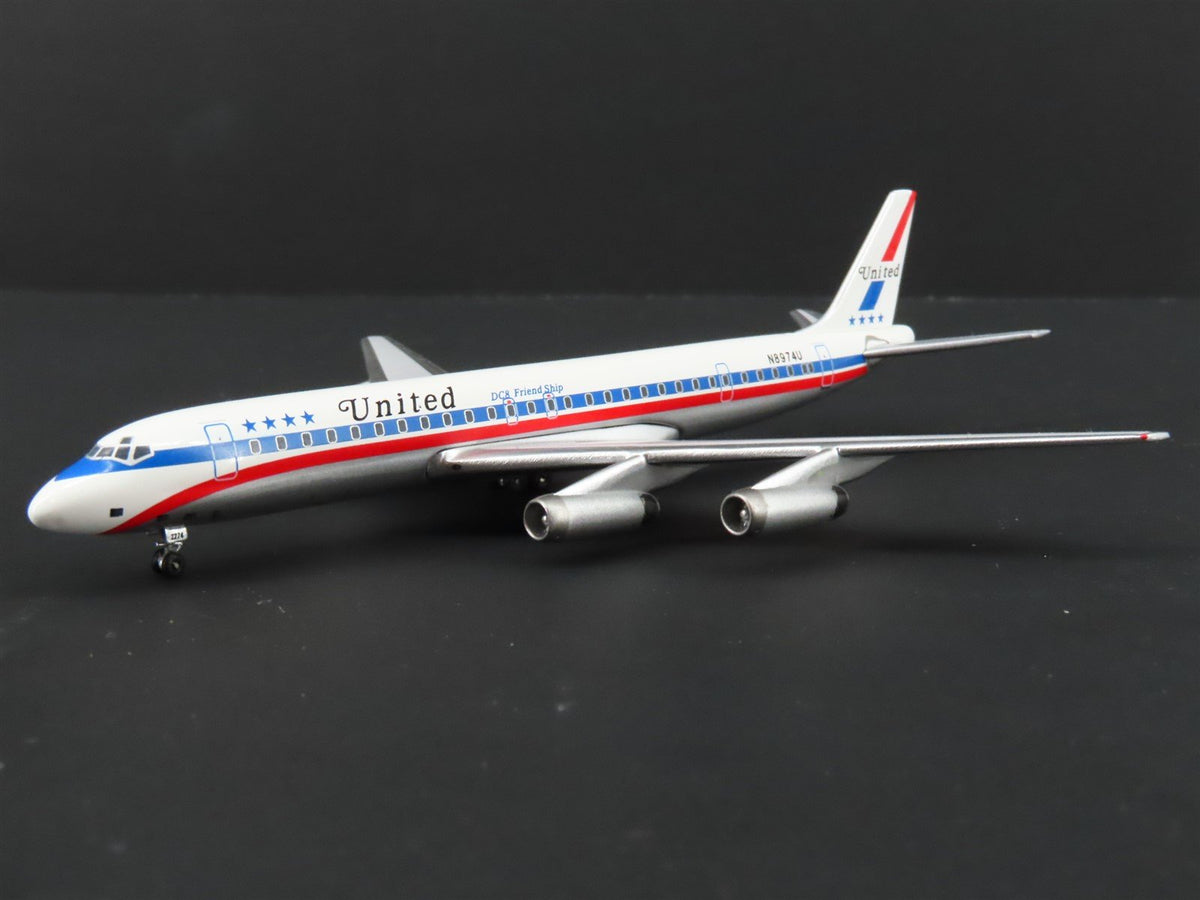 1:400 Super 8&#39;s to the Aloha State Die-Cast United 60&#39;s Paint DC-8-62 Airliner