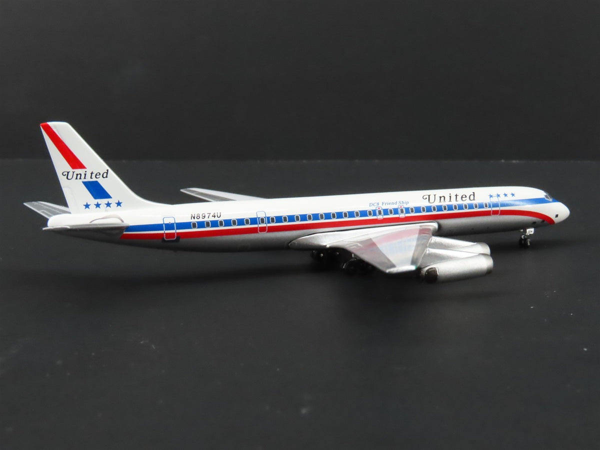 1:400 Super 8&#39;s to the Aloha State Die-Cast United 60&#39;s Paint DC-8-62 Airliner