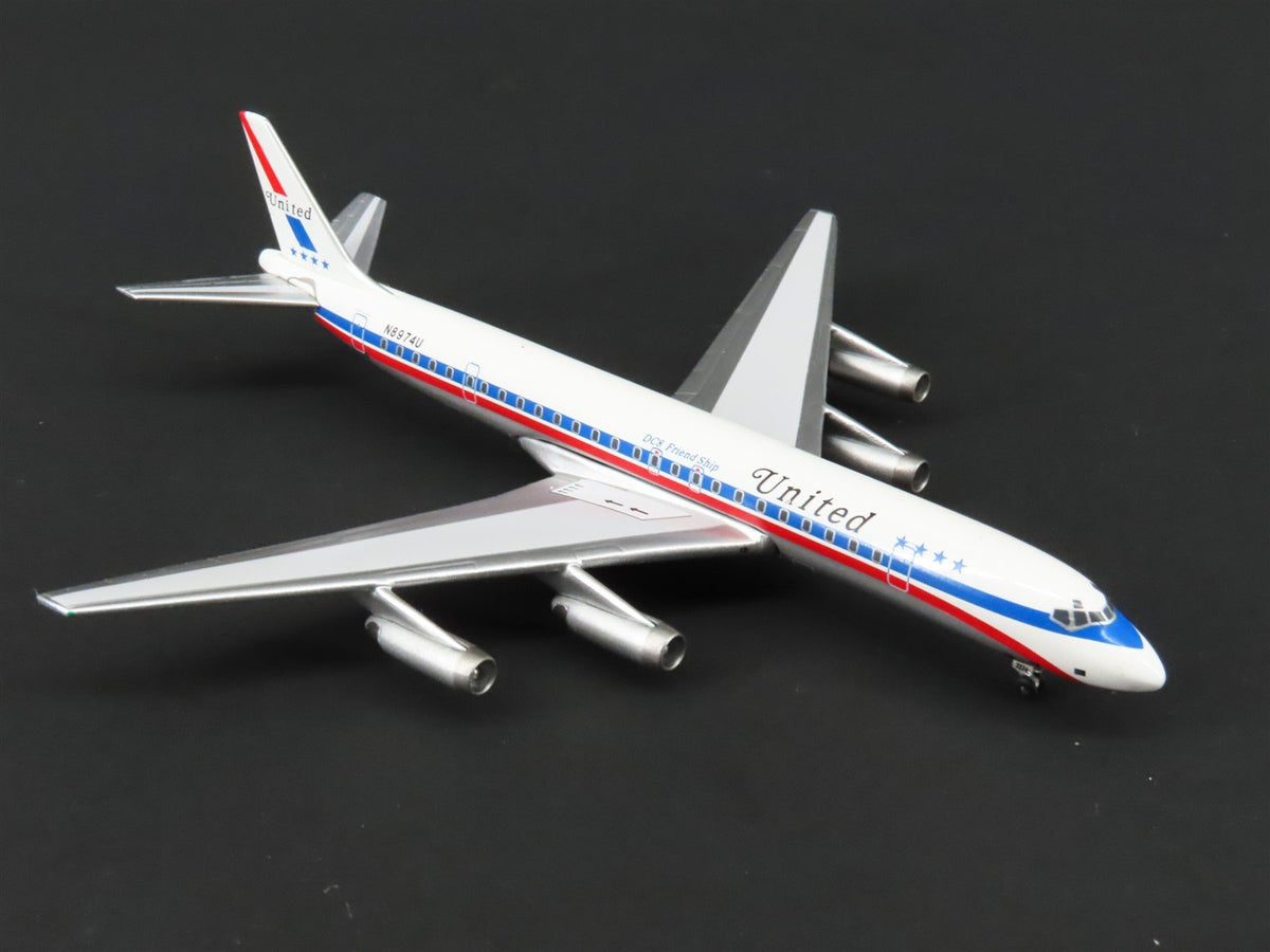 1:400 Super 8&#39;s to the Aloha State Die-Cast United 60&#39;s Paint DC-8-62 Airliner