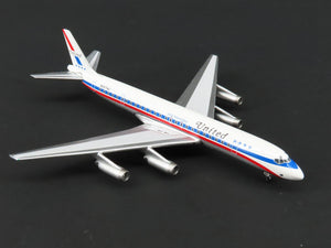 1:400 Super 8's to the Aloha State Die-Cast United 60's Paint DC-8-62 Airliner