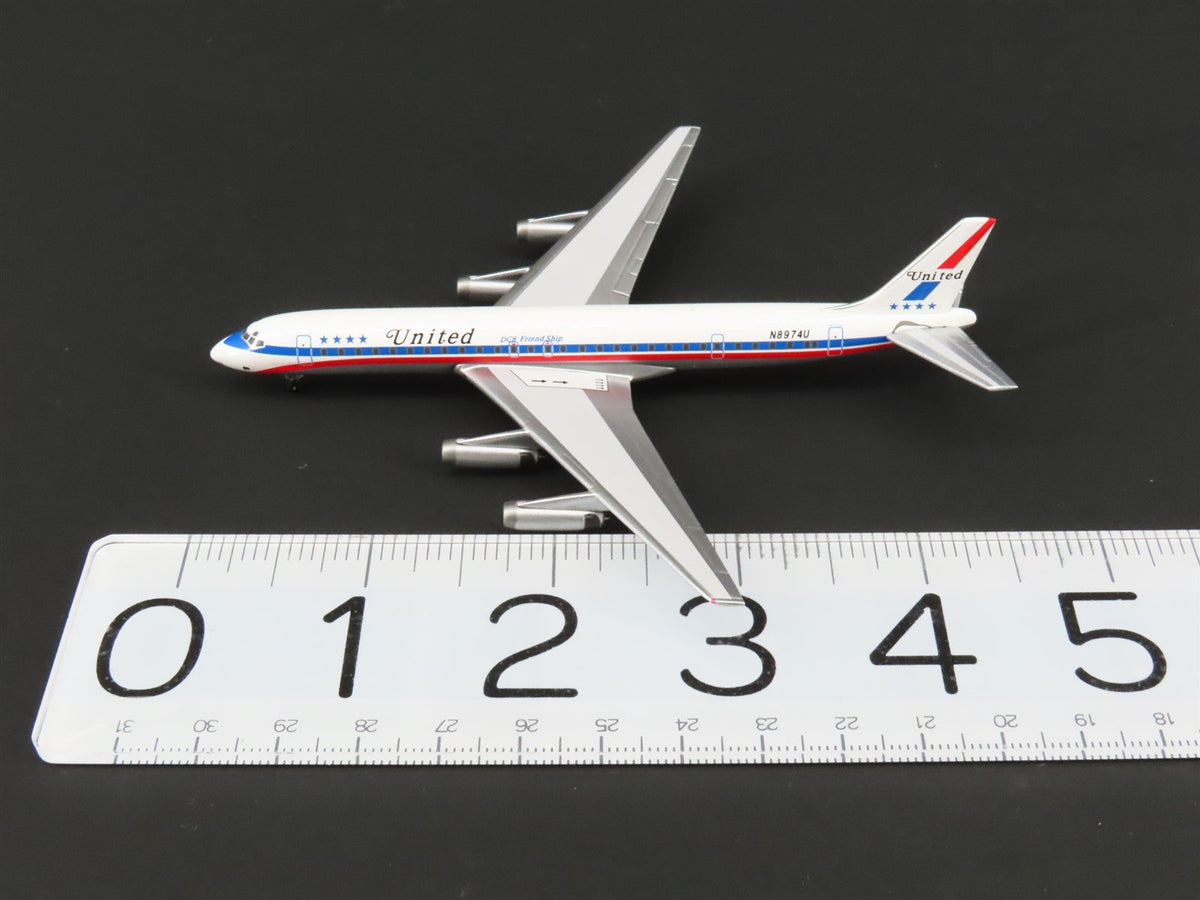 1:400 Super 8&#39;s to the Aloha State Die-Cast United 60&#39;s Paint DC-8-62 Airliner